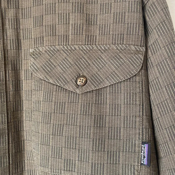 Patagonia sz L organic cotton long sleeve button down great pre owned condition - Picture 2 of 5